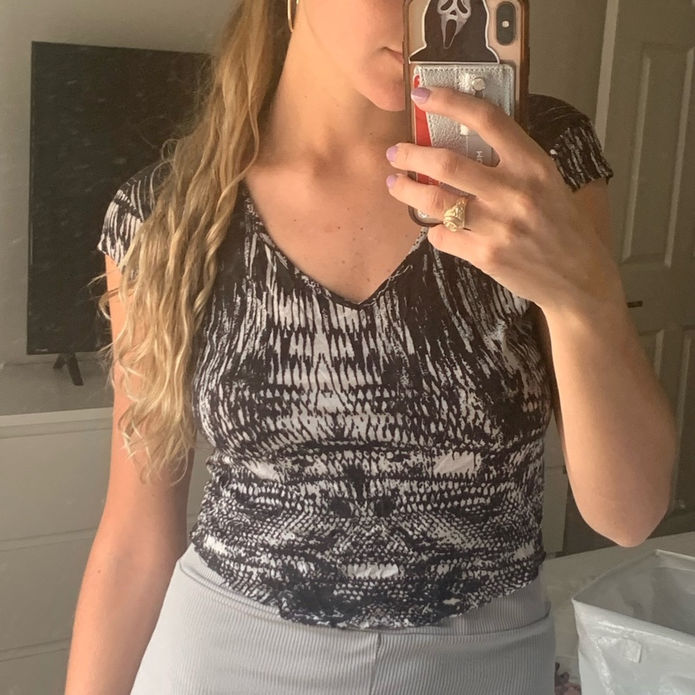 Urban outfitters snake skin pattern crop top
